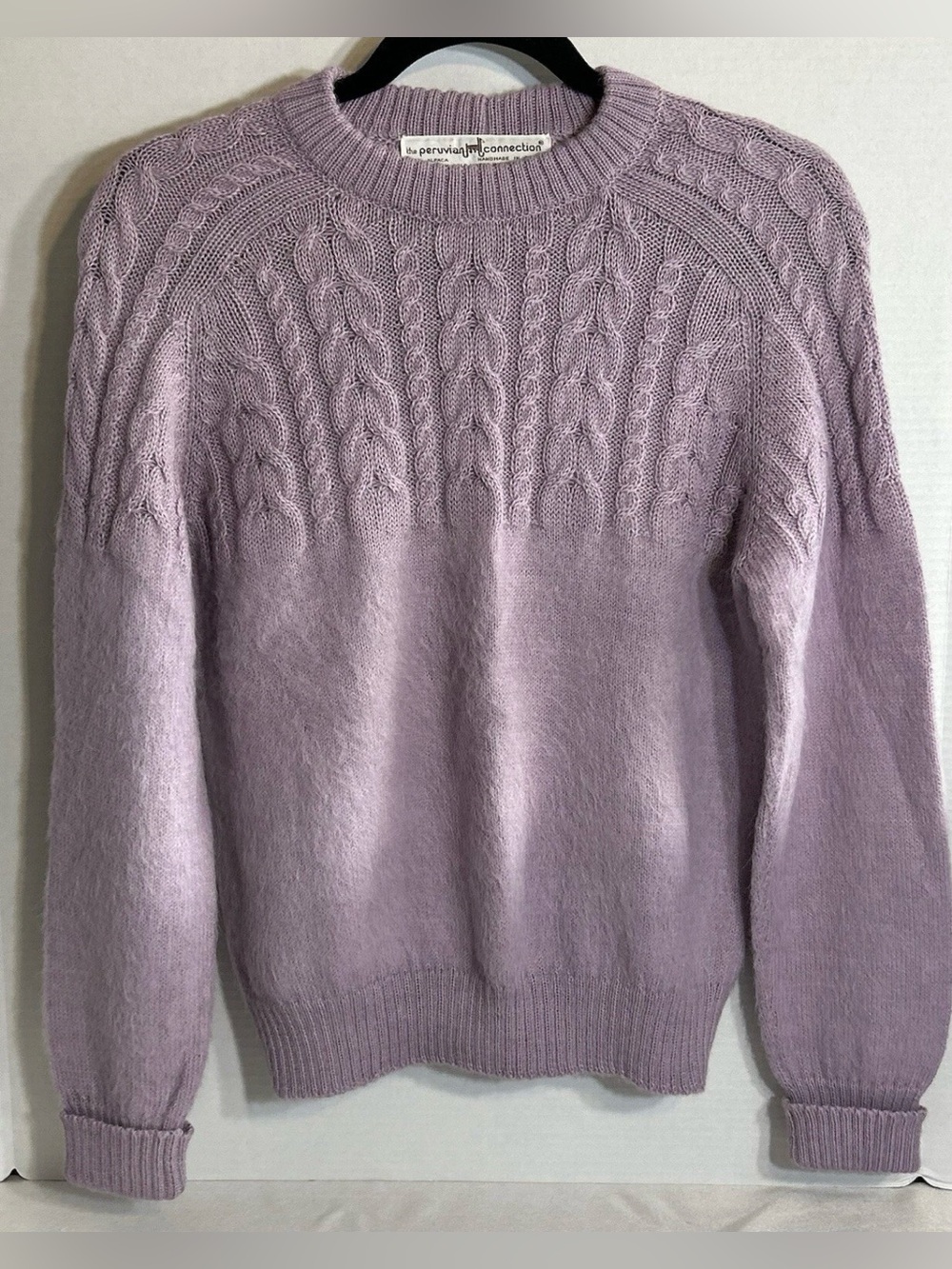The Peruvian Connection 100% Alpaca Light Purple Sweater Size S